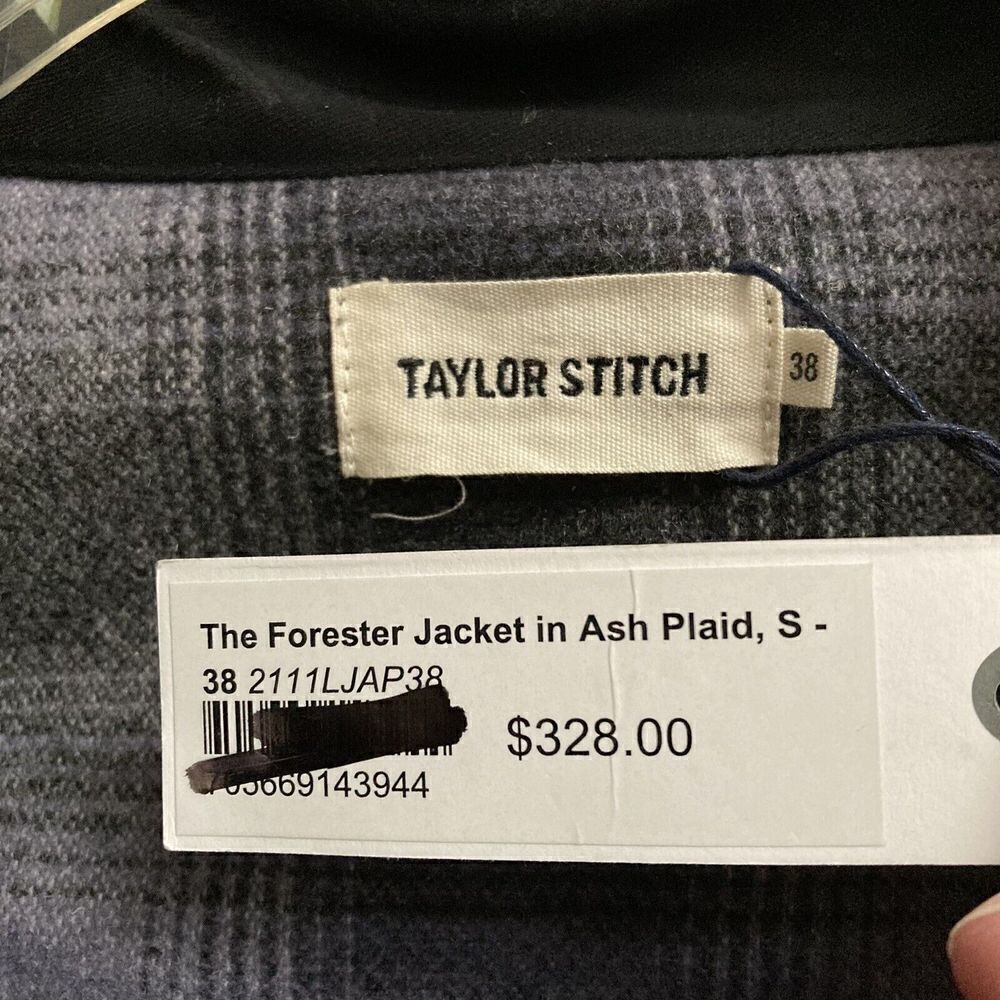 Taylor Stitch The Forester Jacket in Wool Ash Barn Chore Plaid MSRP $328 NWT - Picture 5 of 7